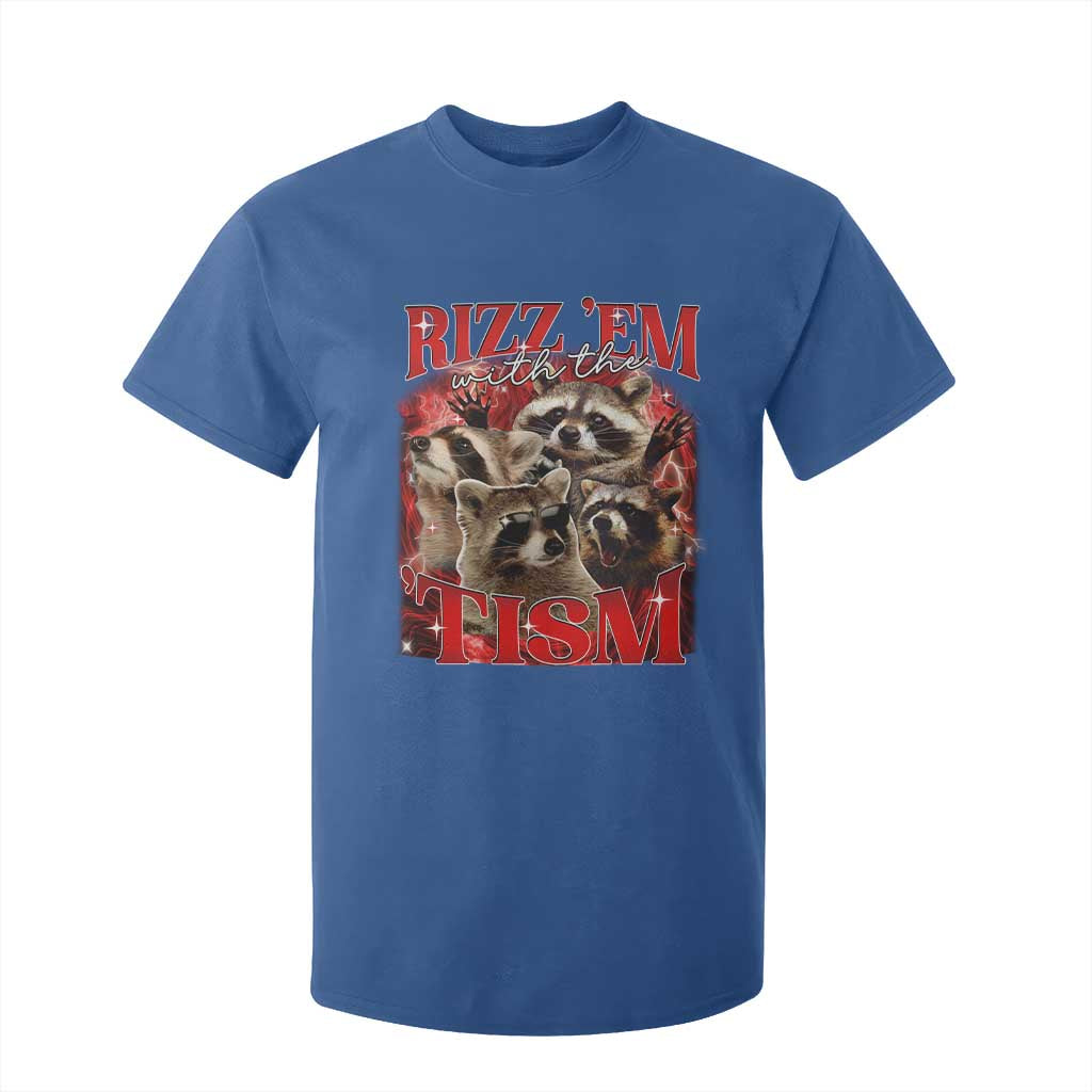 Autism Funny T Shirt For Kid Rizz Em With The Tism Meme Autistic Racoon