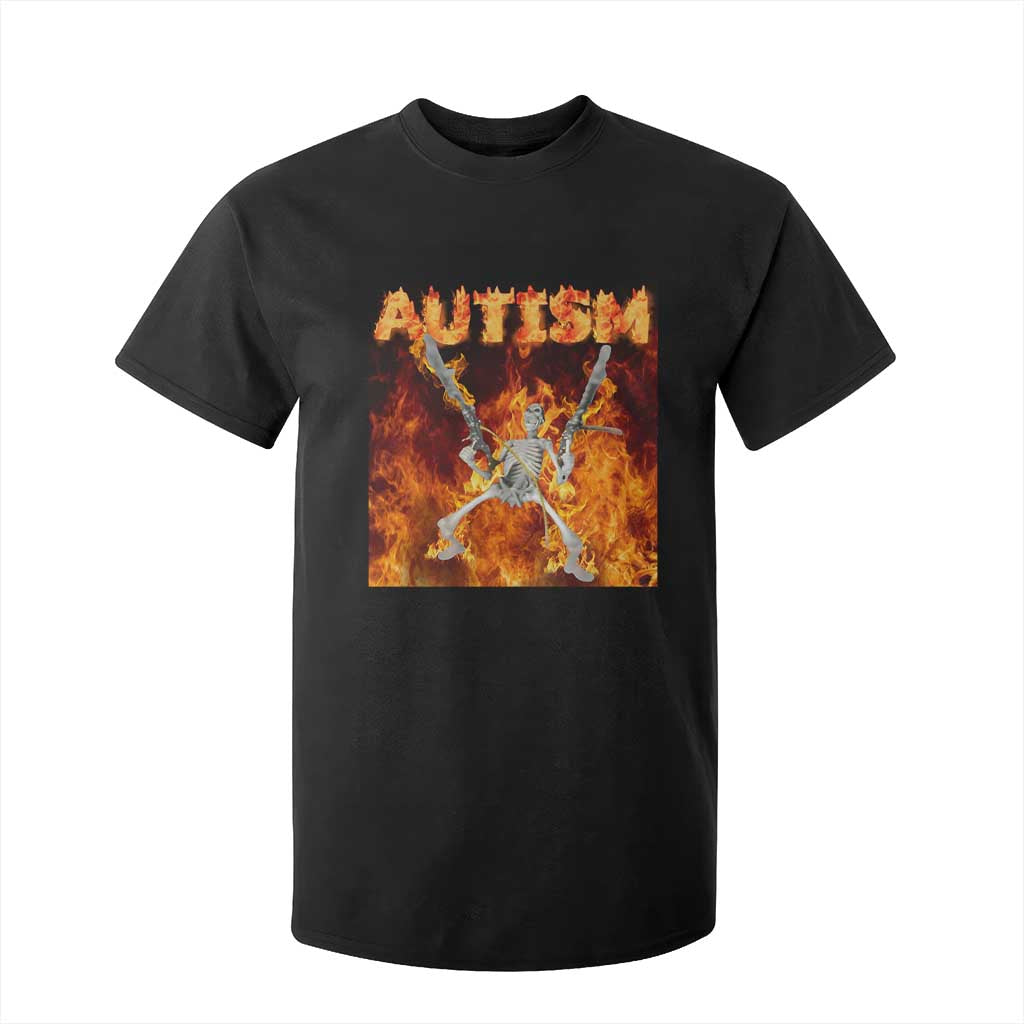 Autism Skeleton Meme T Shirt For Kid