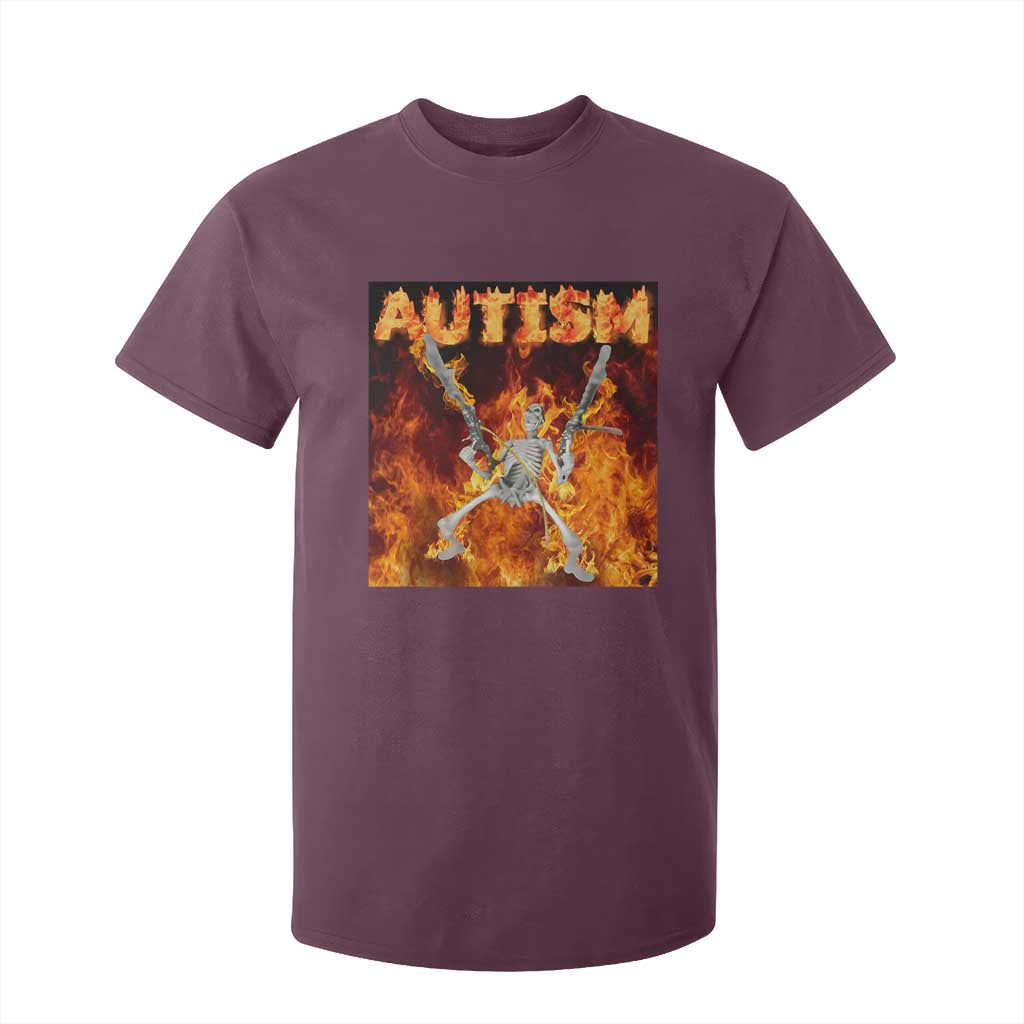 Autism Skeleton Meme T Shirt For Kid