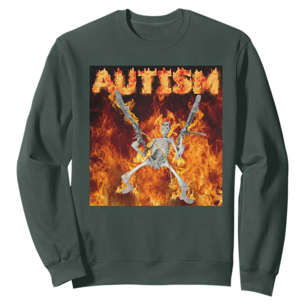 Autism Skeleton Meme Sweatshirt