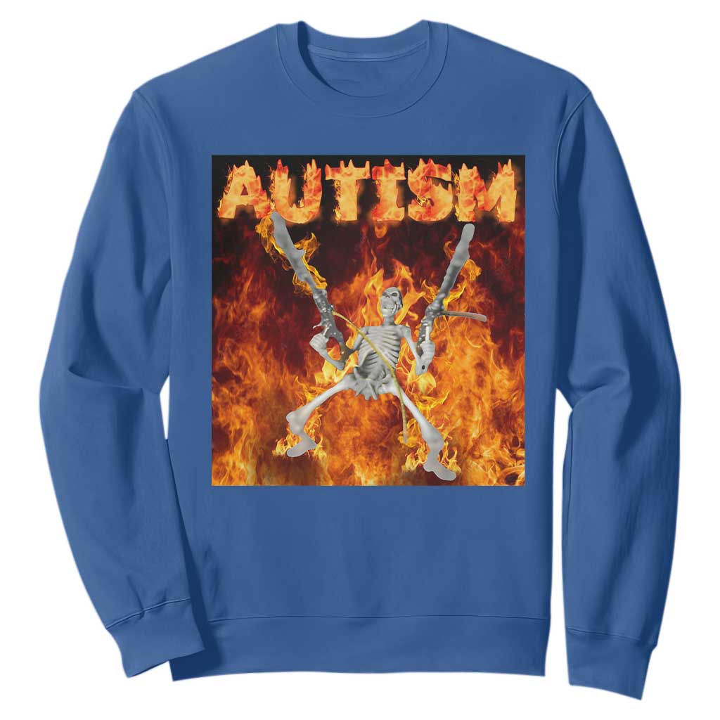 Autism Skeleton Meme Sweatshirt