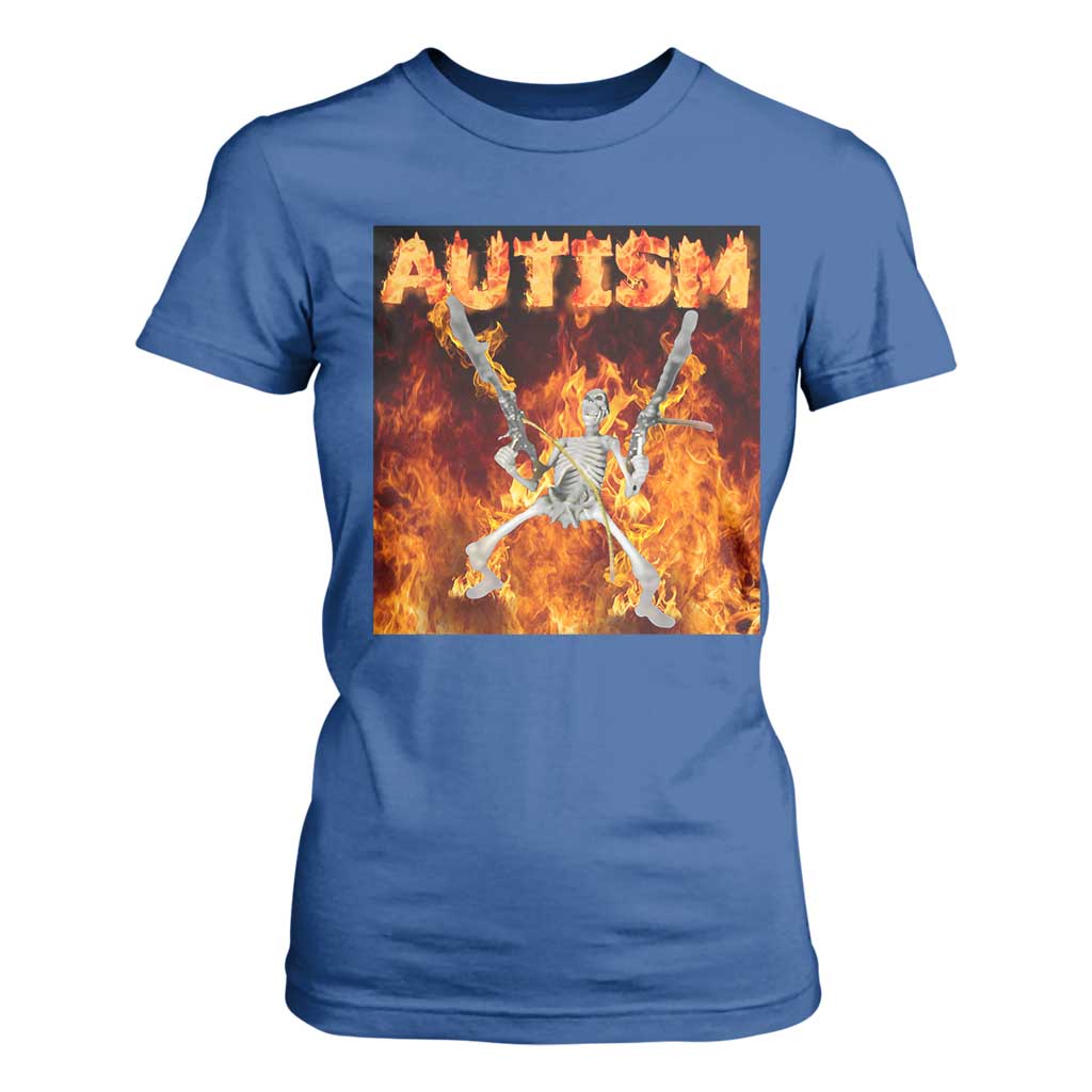 Autism Skeleton Meme T Shirt For Women