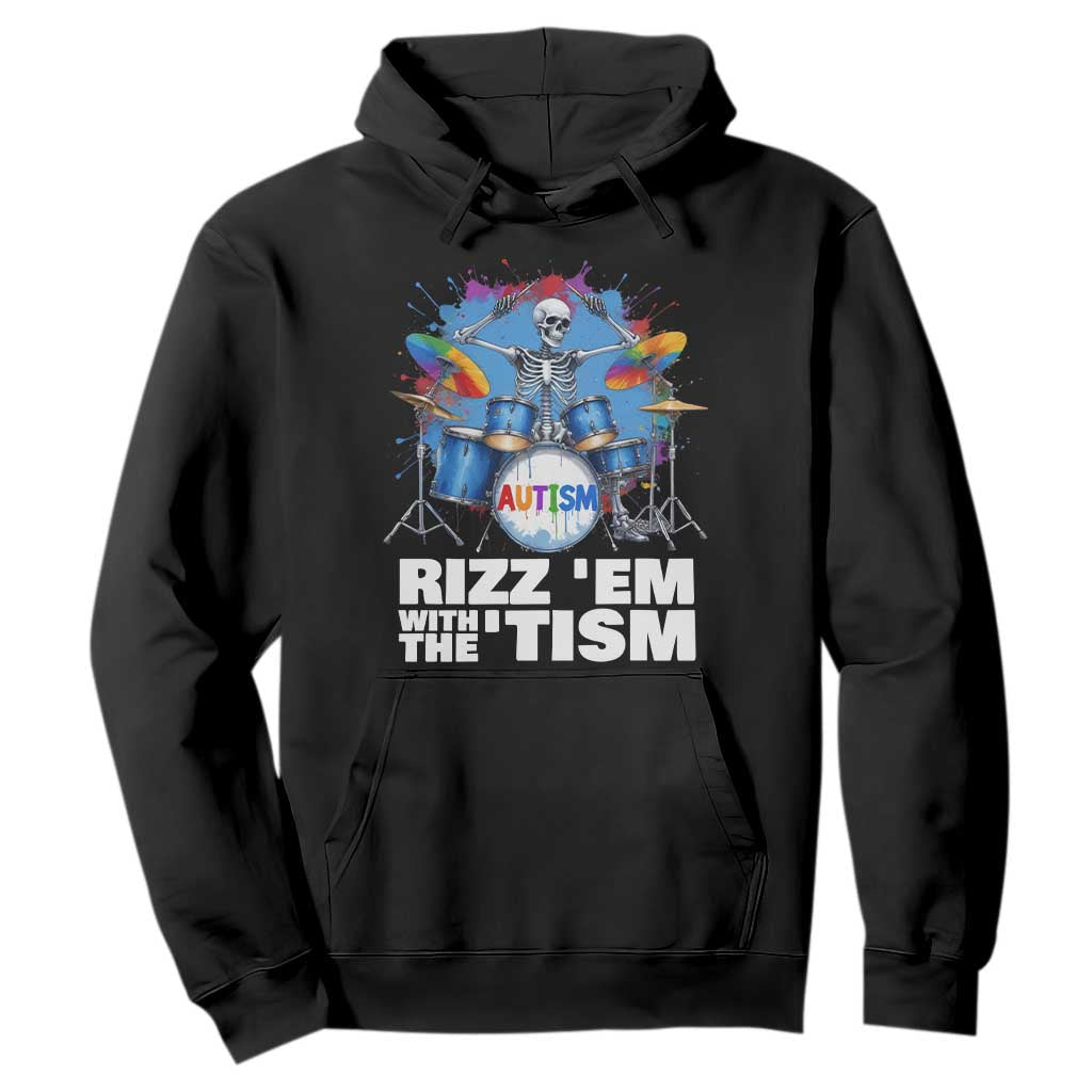 Autism Skeleton Meme Hoodie Rizz Em With The Tism Meme Autistic Drummer