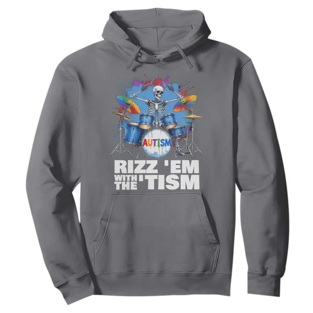 Autism Skeleton Meme Hoodie Rizz Em With The Tism Meme Autistic Drummer