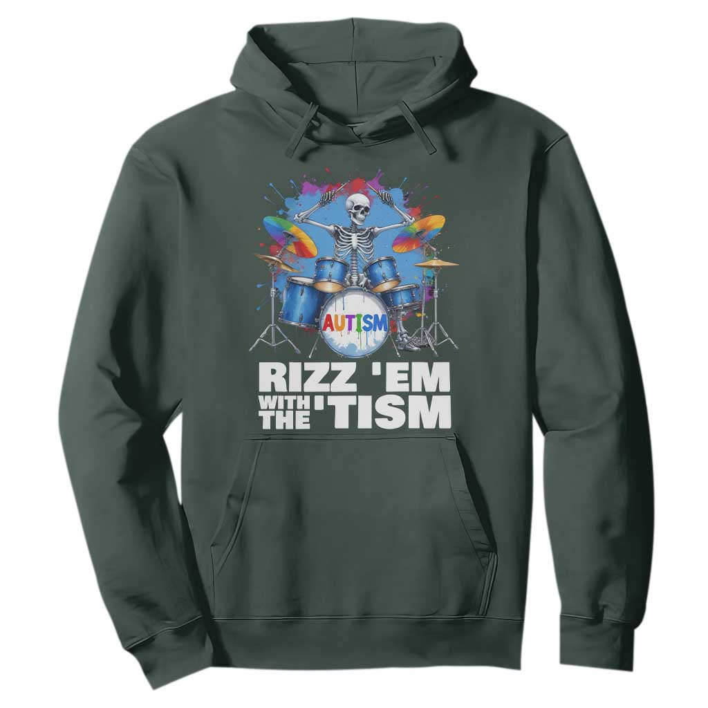 Autism Skeleton Meme Hoodie Rizz Em With The Tism Meme Autistic Drummer