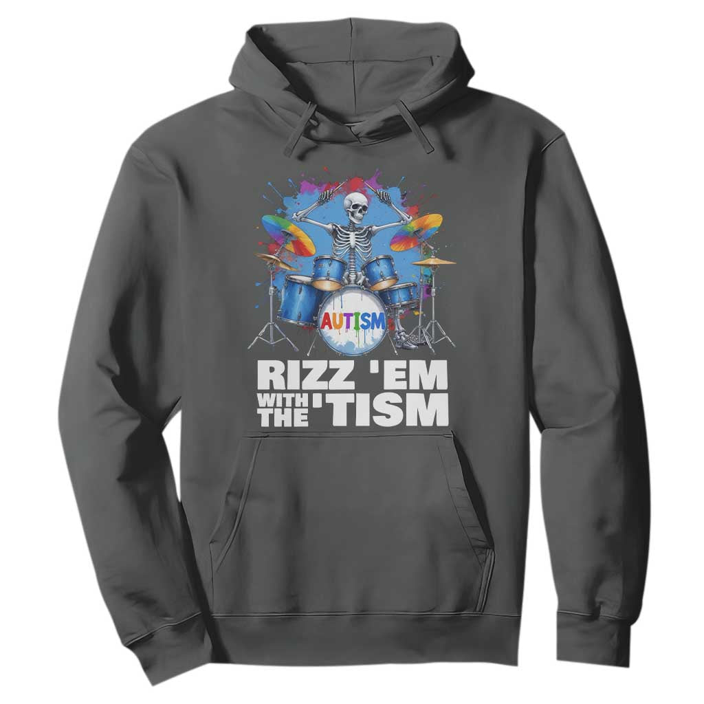 Autism Skeleton Meme Hoodie Rizz Em With The Tism Meme Autistic Drummer
