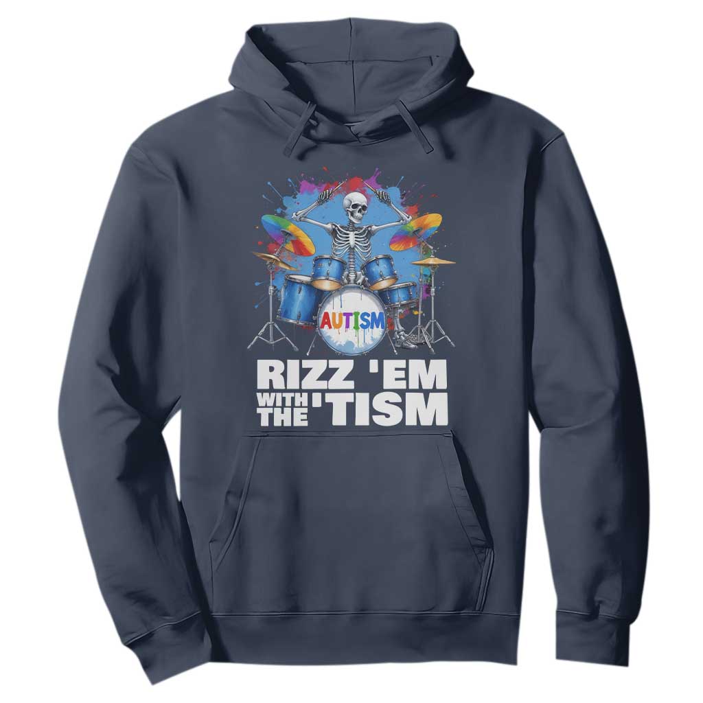 Autism Skeleton Meme Hoodie Rizz Em With The Tism Meme Autistic Drummer