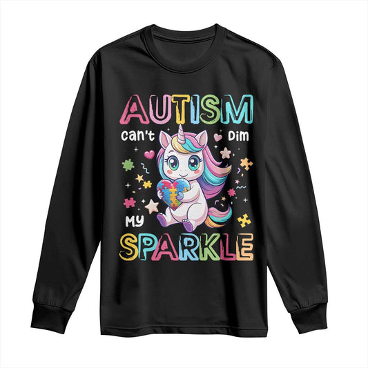 Autism Support Unicorn Long Sleeve Shirt For Autism Mom Girls