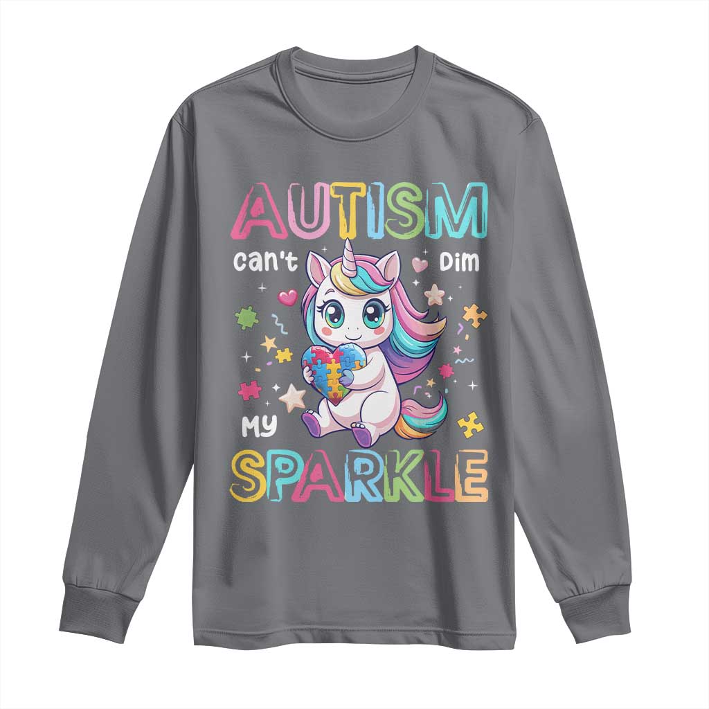 Autism Support Unicorn Long Sleeve Shirt For Autism Mom Girls