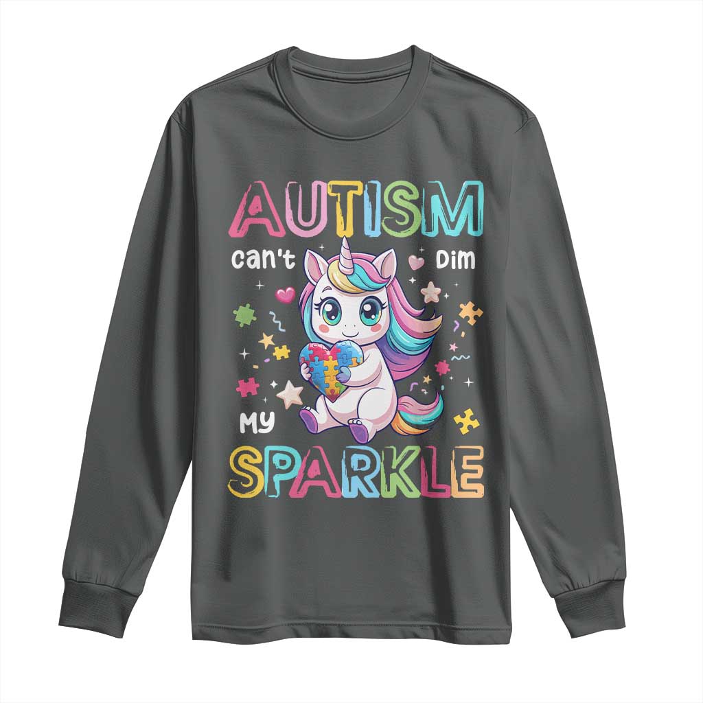 Autism Support Unicorn Long Sleeve Shirt For Autism Mom Girls