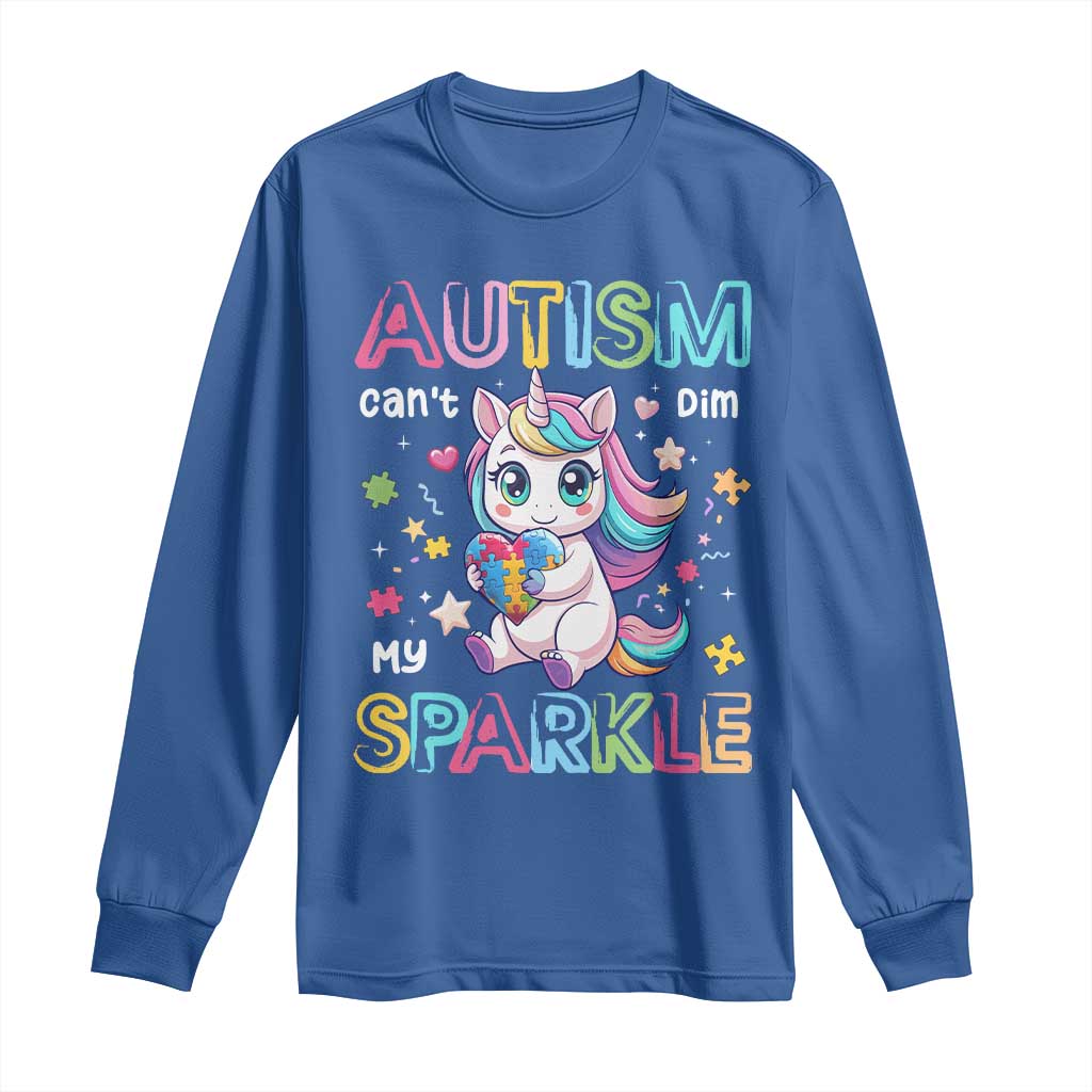 Autism Support Unicorn Long Sleeve Shirt For Autism Mom Girls