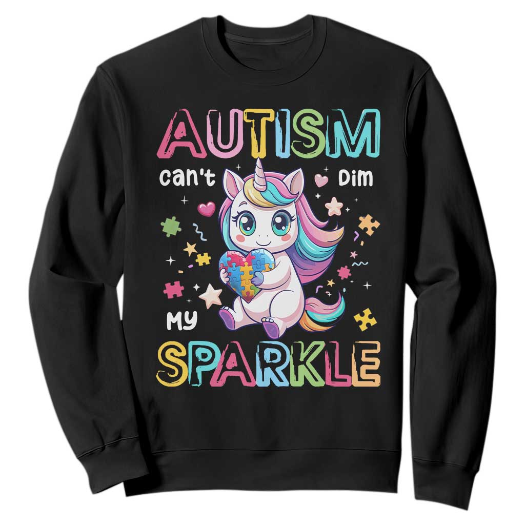 Autism Support Unicorn Sweatshirt For Autism Mom Girls