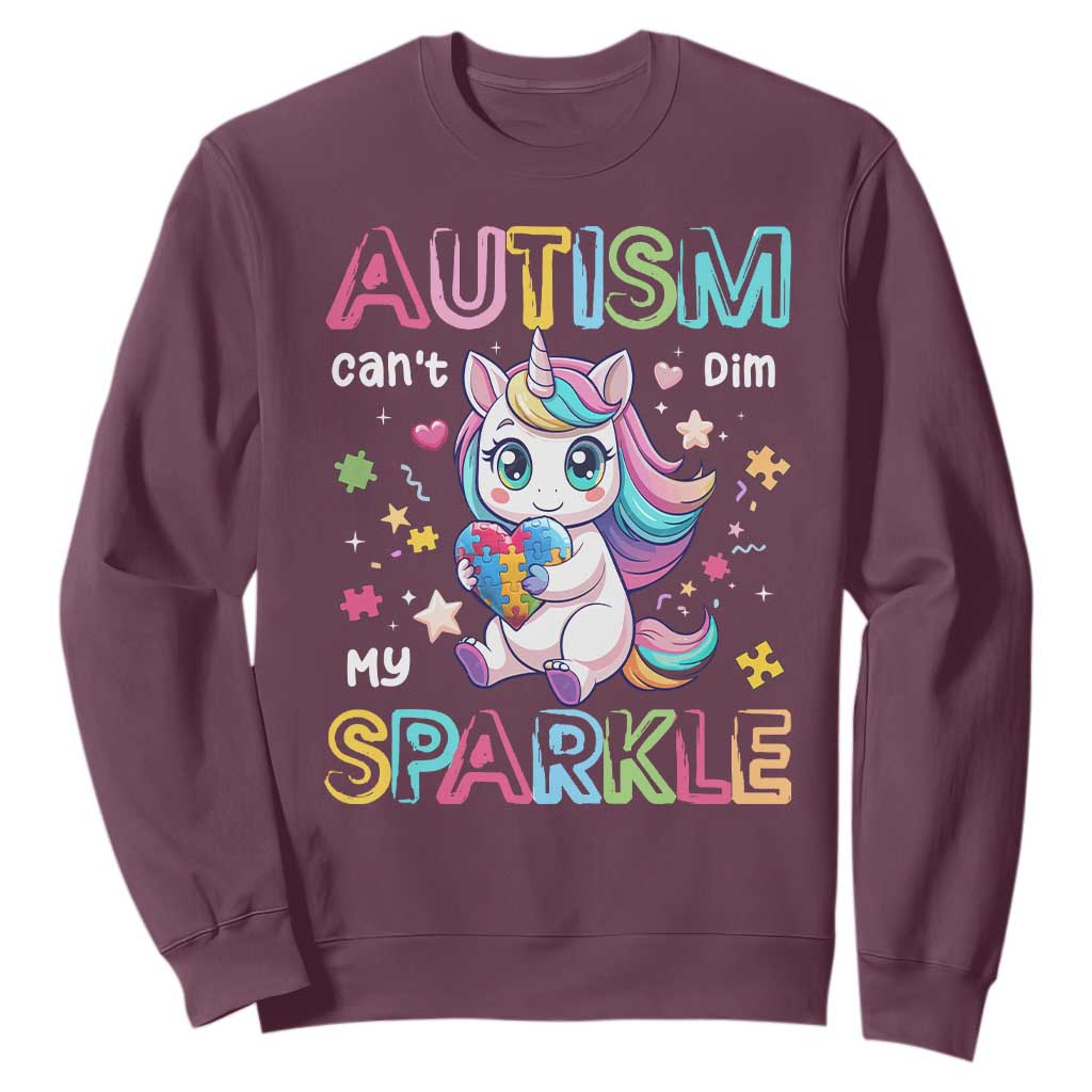 Autism Support Unicorn Sweatshirt For Autism Mom Girls