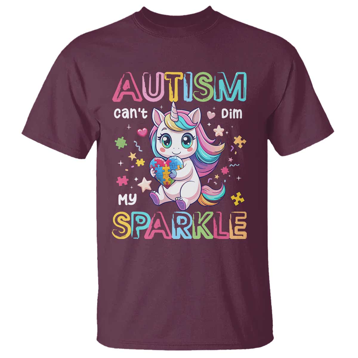 Autism Support Unicorn T Shirt For Autism Mom Girls