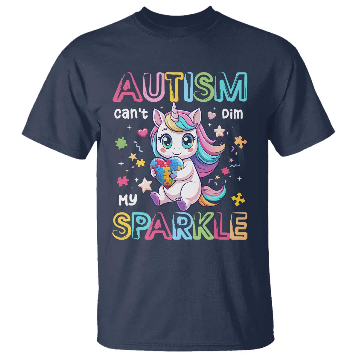 Autism Support Unicorn T Shirt For Autism Mom Girls