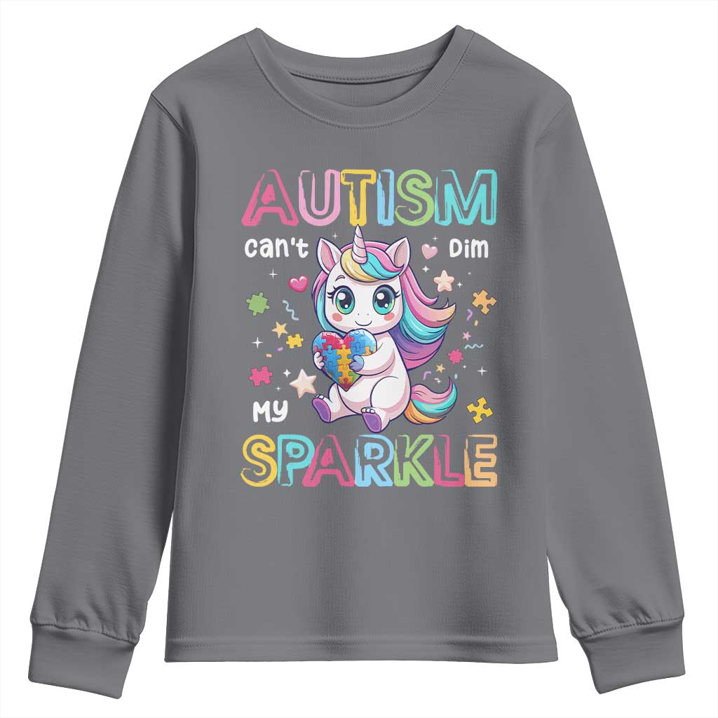 Autism Support Unicorn Youth Sweatshirt For Autism Mom Girls