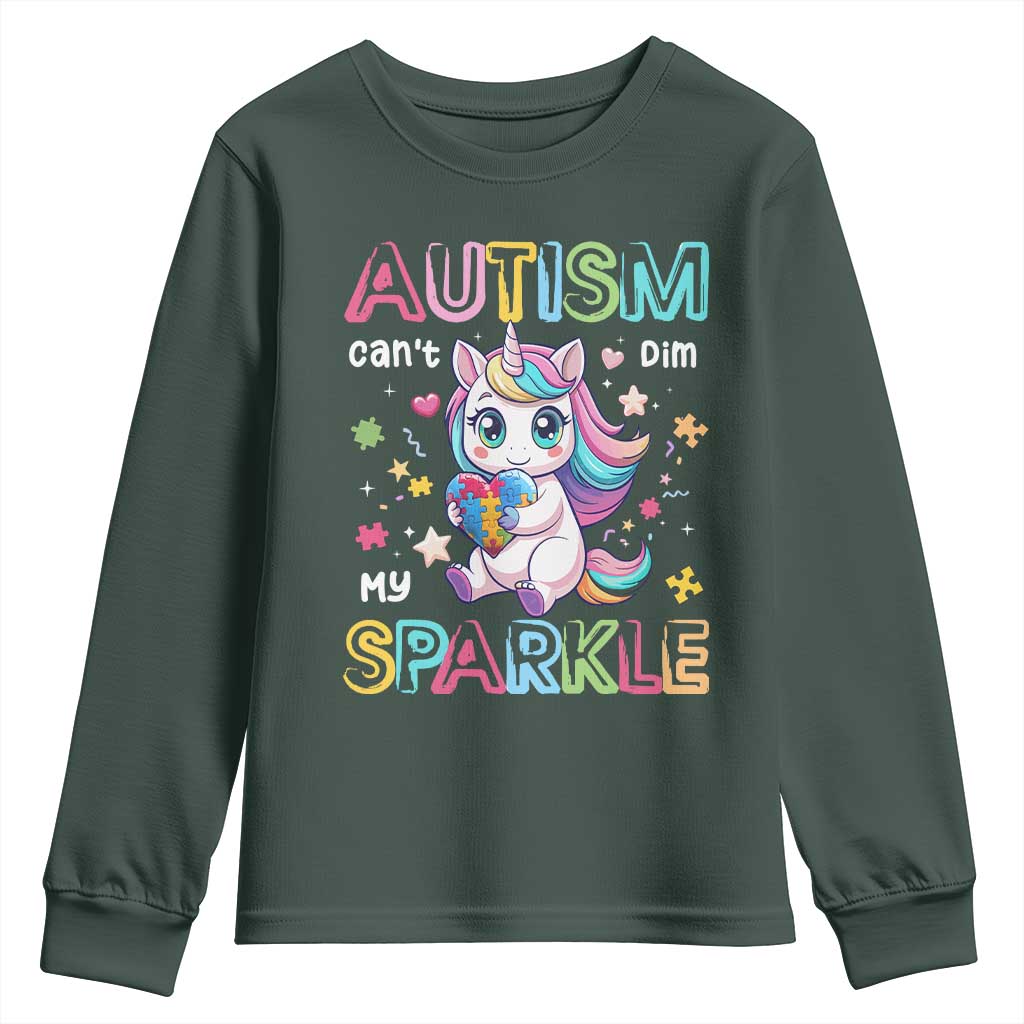 Autism Support Unicorn Youth Sweatshirt For Autism Mom Girls