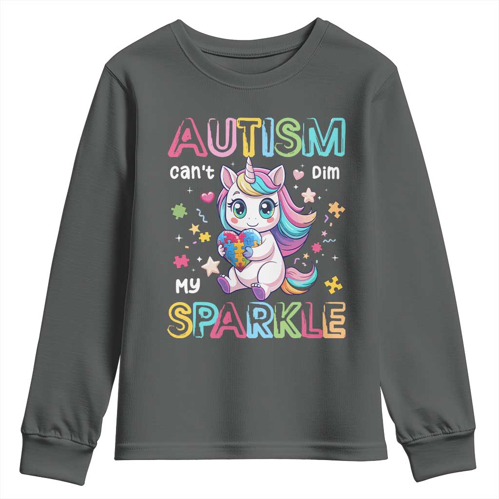 Autism Support Unicorn Youth Sweatshirt For Autism Mom Girls