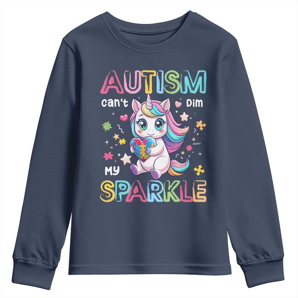 Autism Support Unicorn Youth Sweatshirt For Autism Mom Girls