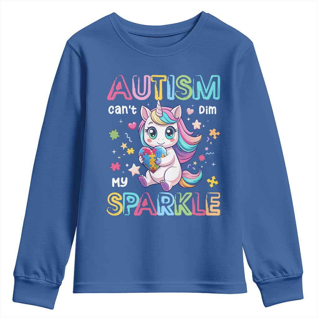 Autism Support Unicorn Youth Sweatshirt For Autism Mom Girls