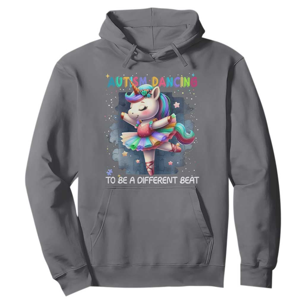 Autism Support Unicorn Hoodie Ballet Dancing To A Different Beat