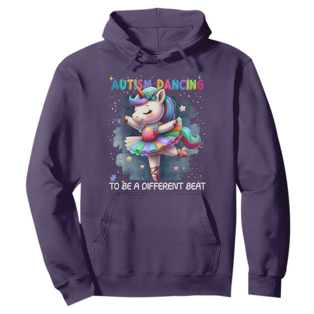 Autism Support Unicorn Hoodie Ballet Dancing To A Different Beat