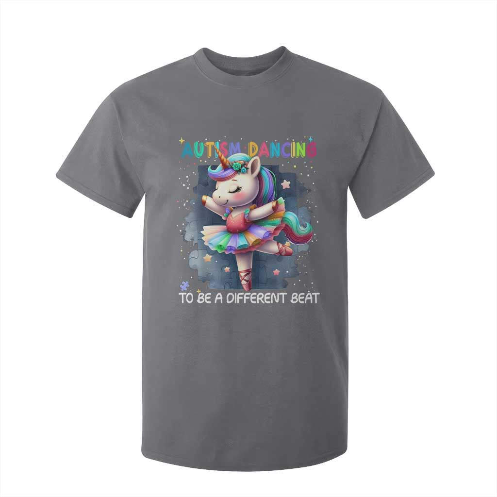 Autism Support Unicorn T Shirt For Kid Ballet Dancing To A Different Beat