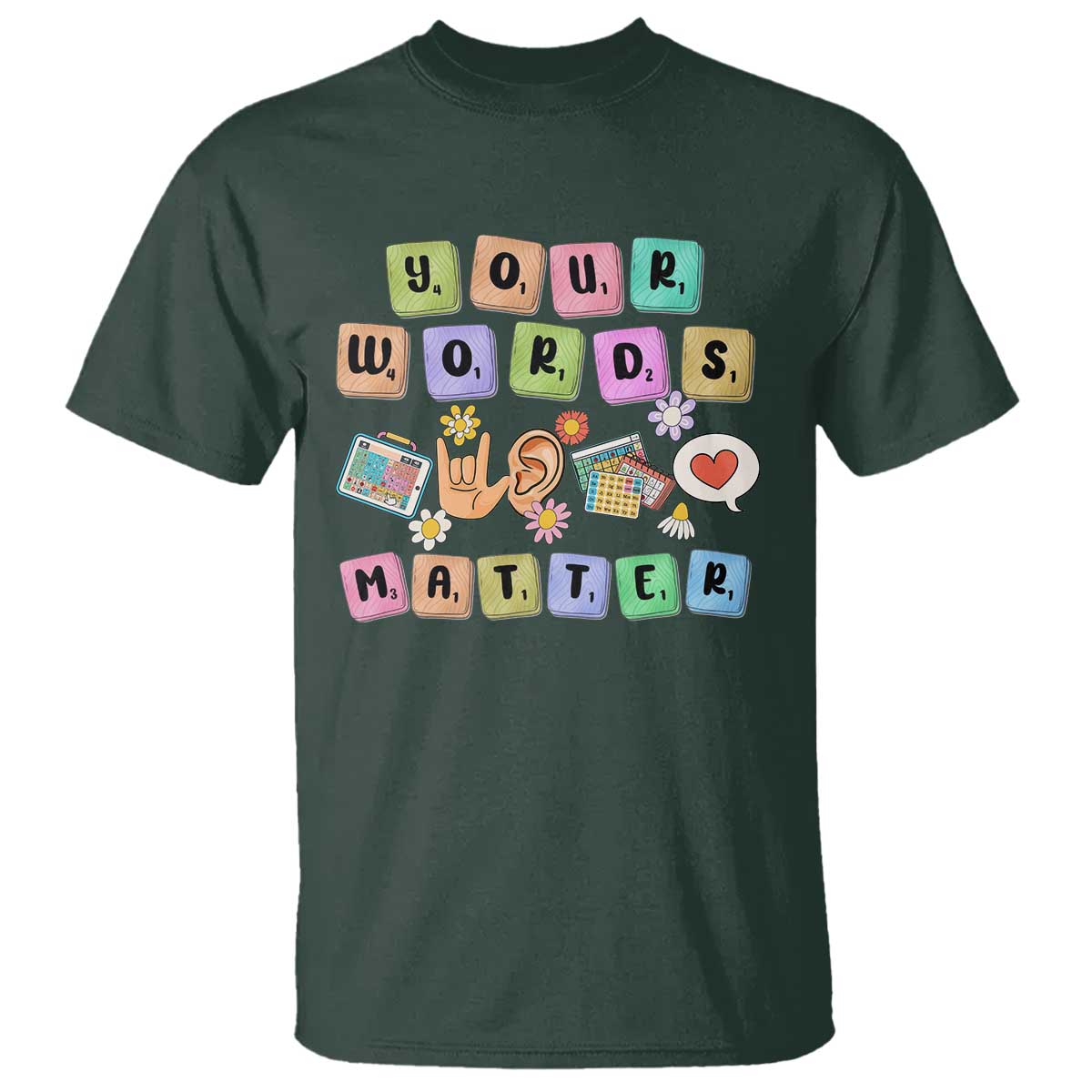 Autism Support Your Words Matter T Shirt Neurodiversity Special Education Sped Teacher