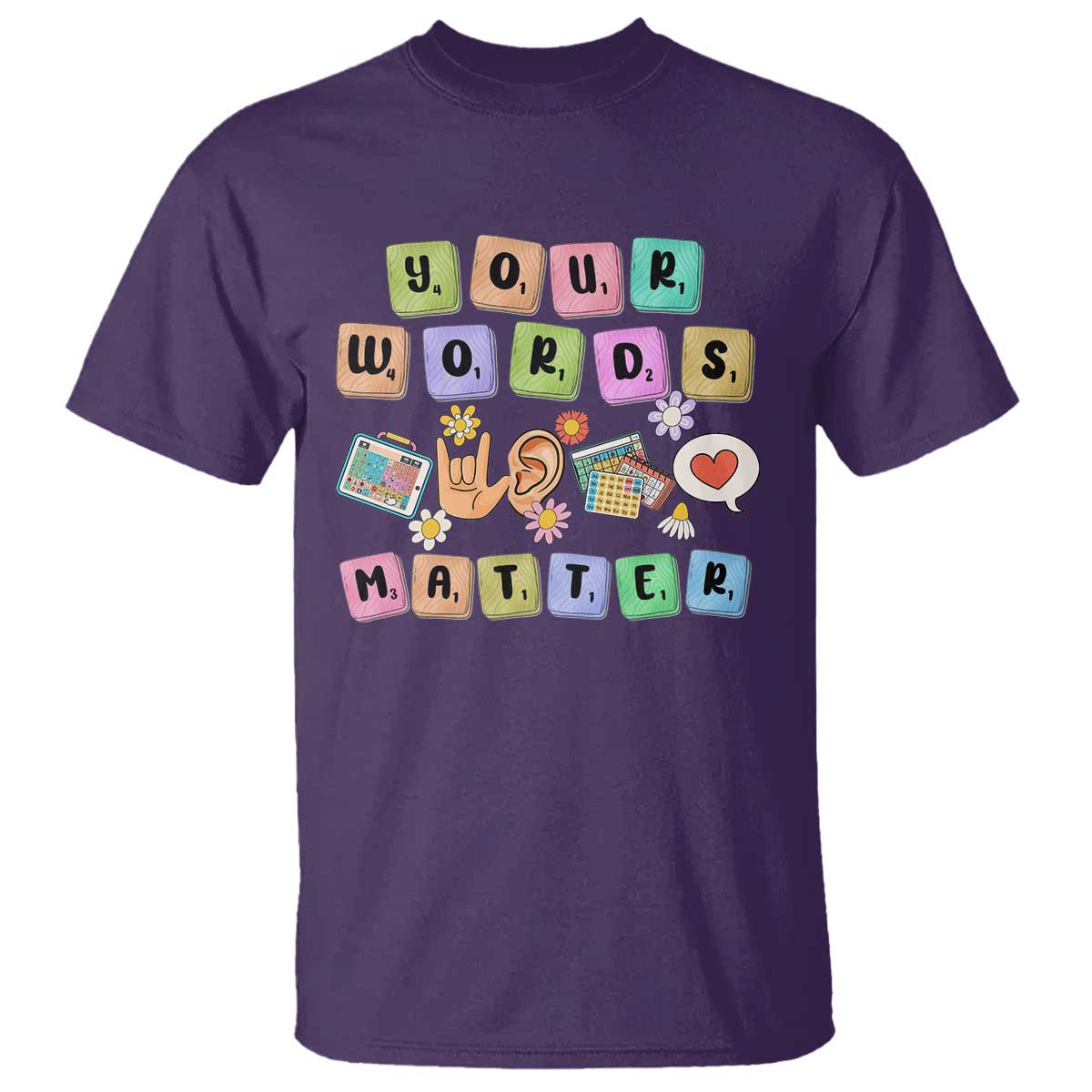 Autism Support Your Words Matter T Shirt Neurodiversity Special Education Sped Teacher