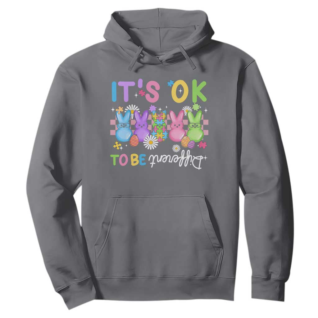 It’s Okay To Be Different Hoodie Bunny Puzzle Autism Support Easter