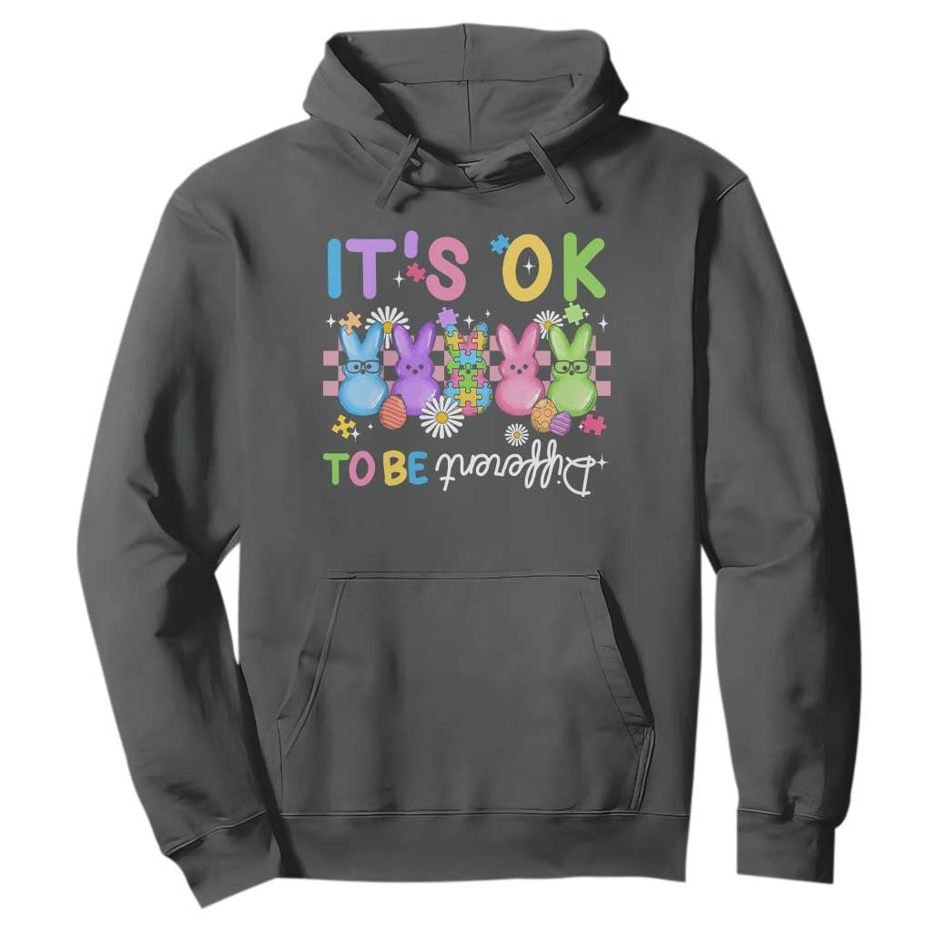 It’s Okay To Be Different Hoodie Bunny Puzzle Autism Support Easter