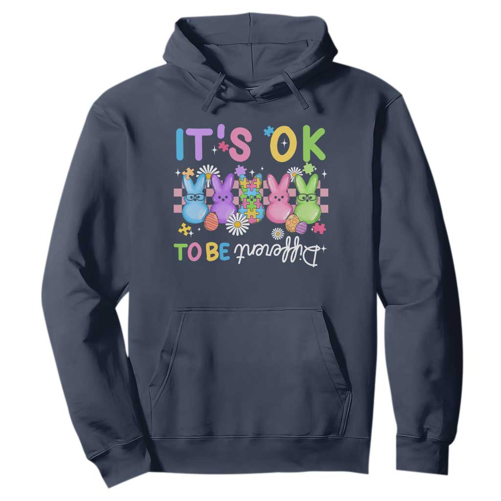 It’s Okay To Be Different Hoodie Bunny Puzzle Autism Support Easter