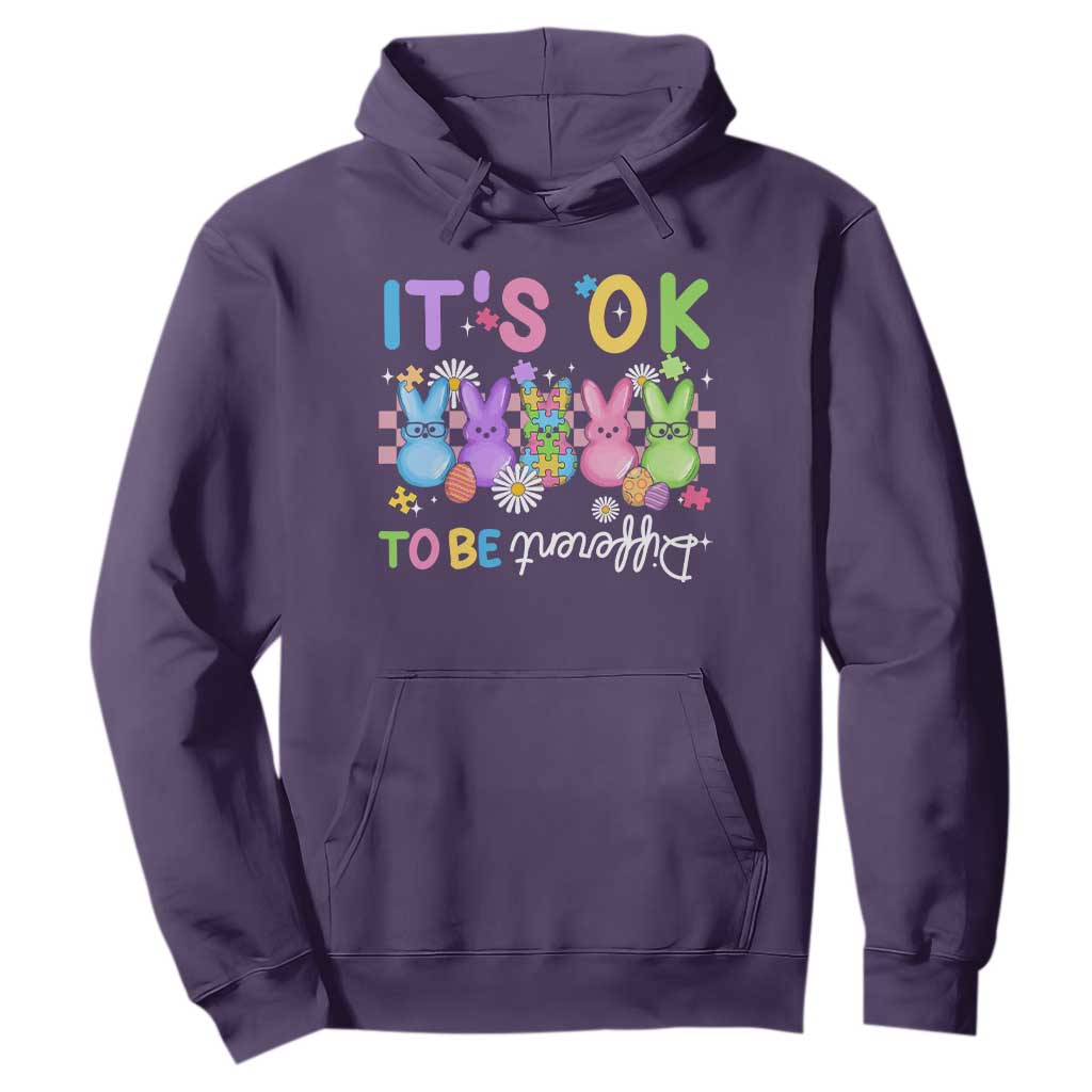 It’s Okay To Be Different Hoodie Bunny Puzzle Autism Support Easter