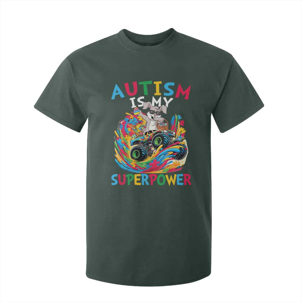 Autism Support Easter T Shirt For Kid Dabbing Bunny Monster Truck Lovers