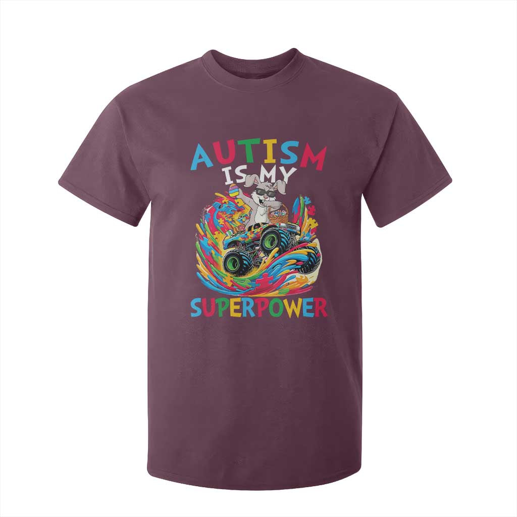Autism Support Easter T Shirt For Kid Dabbing Bunny Monster Truck Lovers