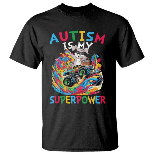 Autism Support Easter T Shirt Dabbing Bunny Monster Truck Lovers