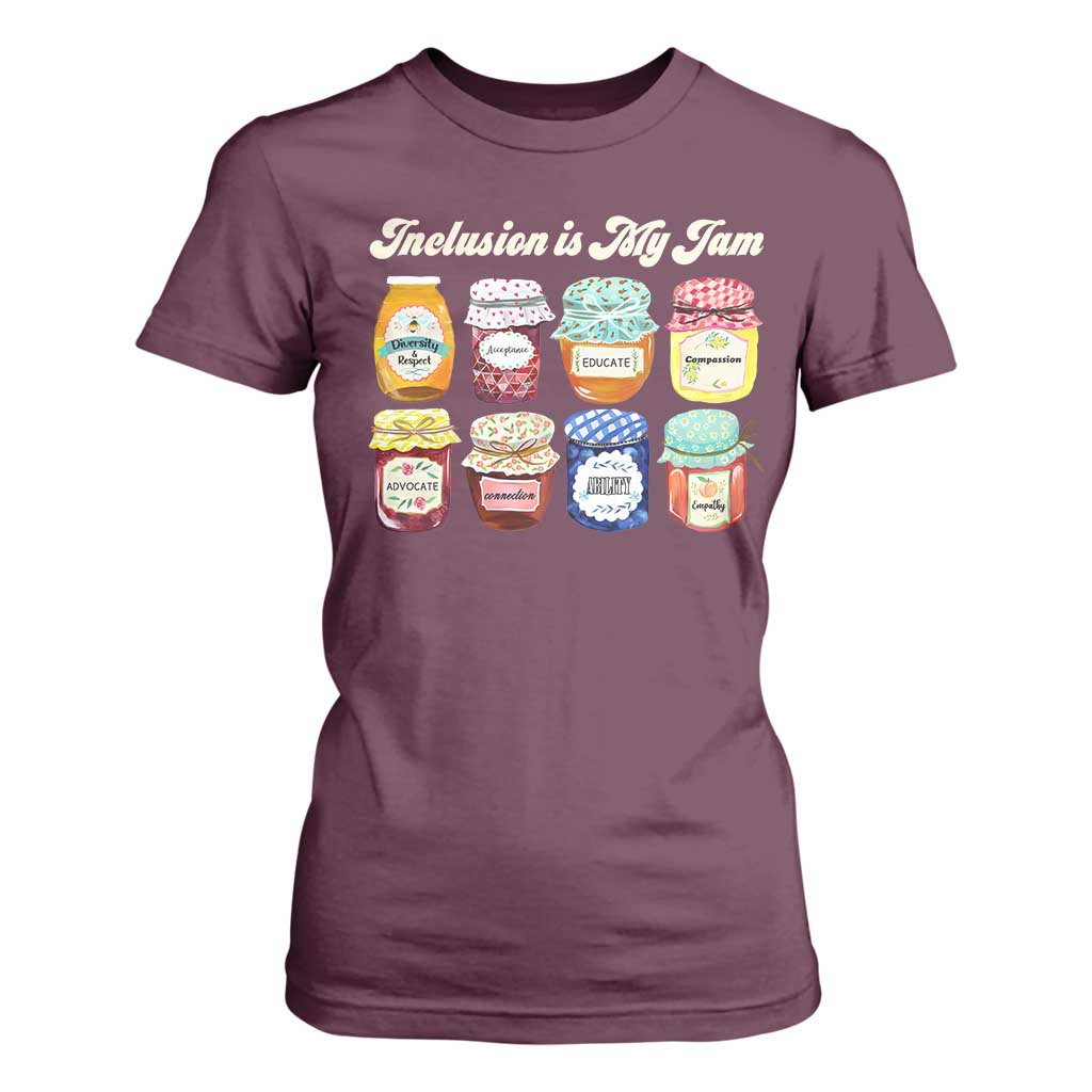 Inclusion Is My Jam T Shirt For Women Special Education Teacher Autism Support