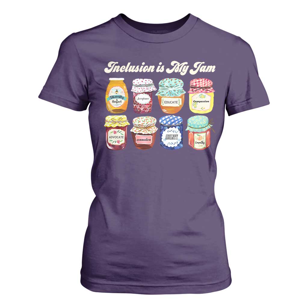 Inclusion Is My Jam T Shirt For Women Special Education Teacher Autism Support
