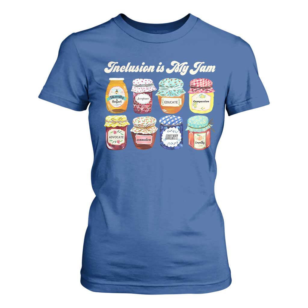 Inclusion Is My Jam T Shirt For Women Special Education Teacher Autism Support