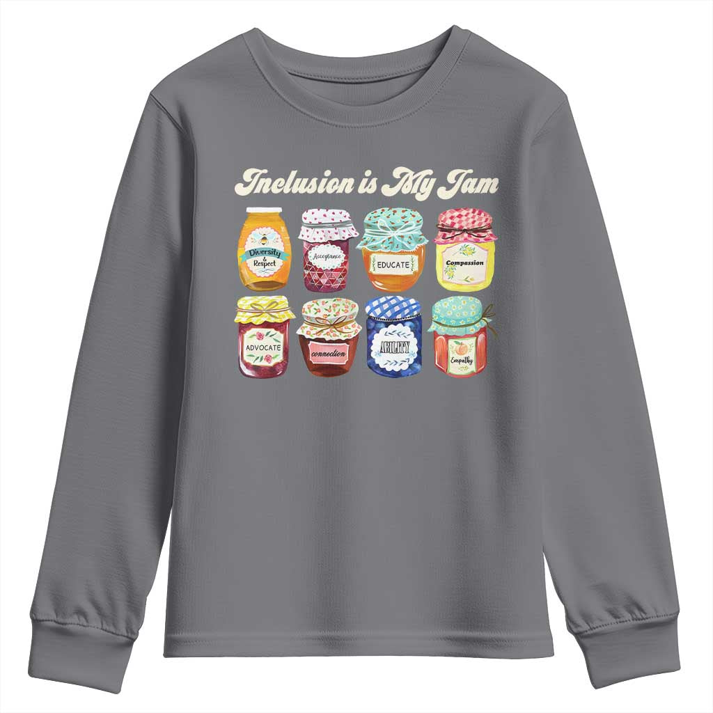 Inclusion Is My Jam Youth Sweatshirt Special Education Teacher Autism Support