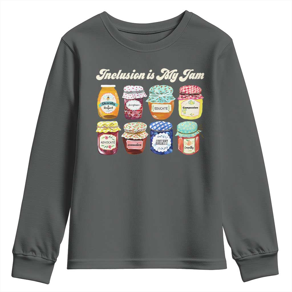 Inclusion Is My Jam Youth Sweatshirt Special Education Teacher Autism Support