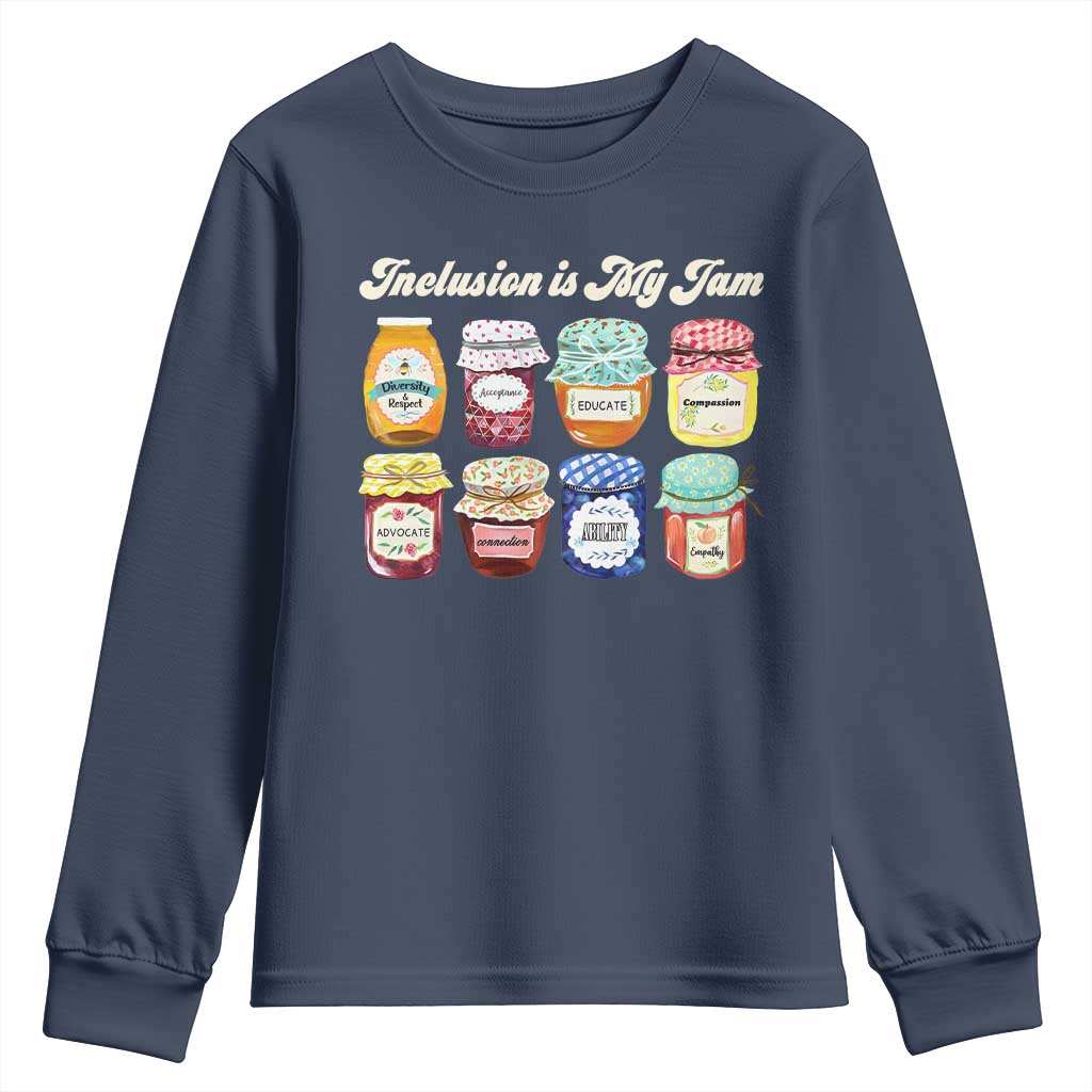 Inclusion Is My Jam Youth Sweatshirt Special Education Teacher Autism Support