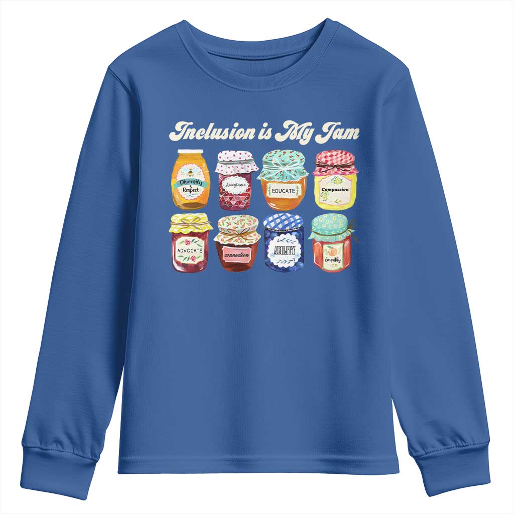Inclusion Is My Jam Youth Sweatshirt Special Education Teacher Autism Support