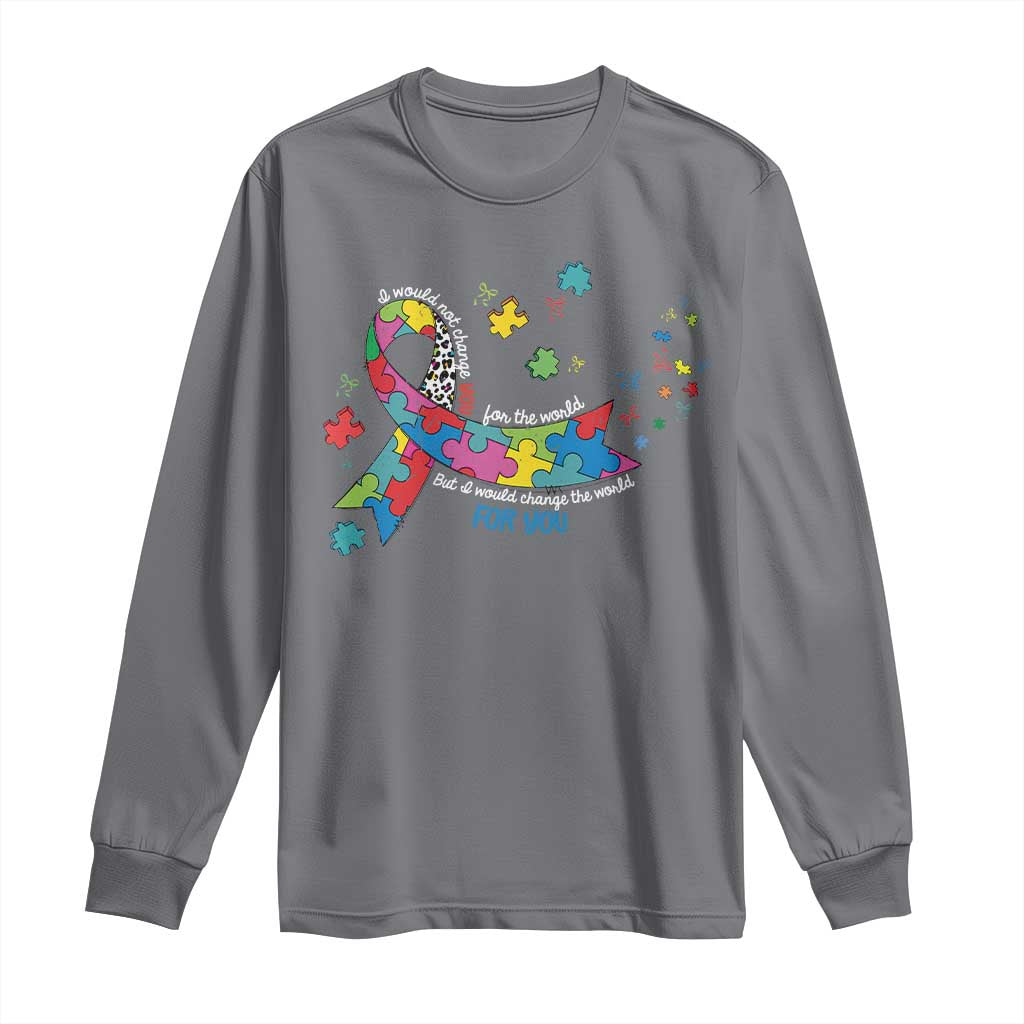 Autism Support Coquette Bow Long Sleeve Shirt Special Education Teacher