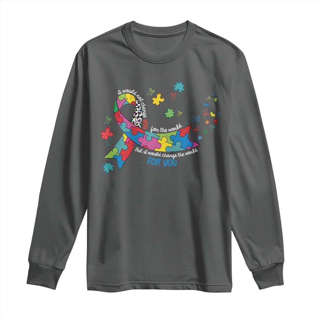 Autism Support Coquette Bow Long Sleeve Shirt Special Education Teacher