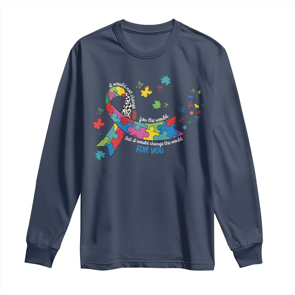 Autism Support Coquette Bow Long Sleeve Shirt Special Education Teacher