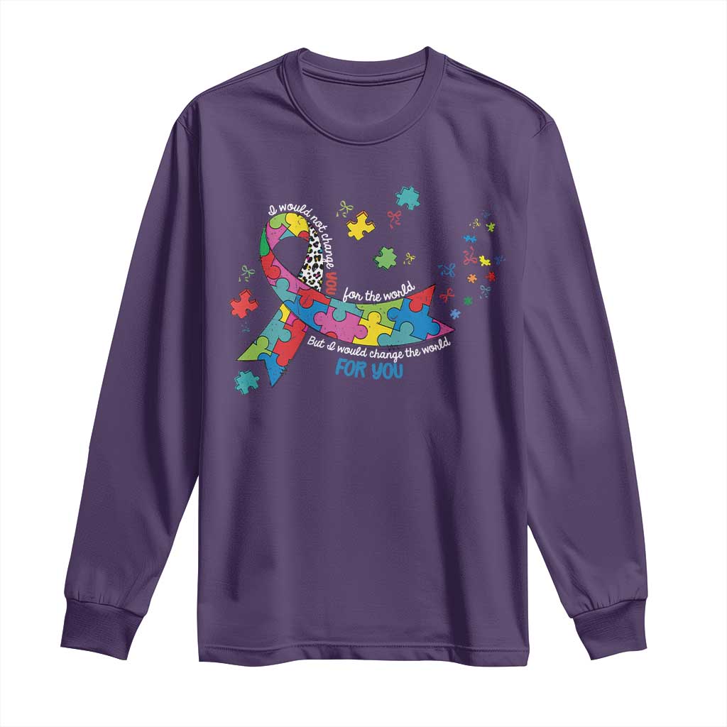 Autism Support Coquette Bow Long Sleeve Shirt Special Education Teacher