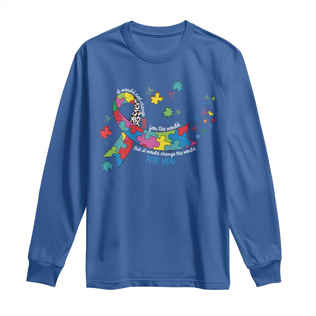 Autism Support Coquette Bow Long Sleeve Shirt Special Education Teacher