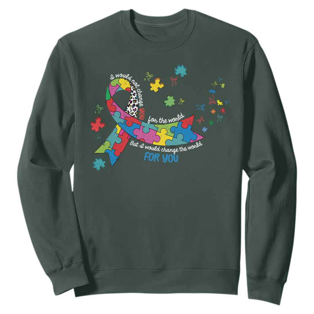 Autism Support Coquette Bow Sweatshirt Special Education Teacher