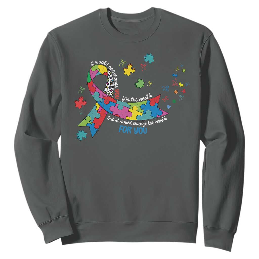 Autism Support Coquette Bow Sweatshirt Special Education Teacher
